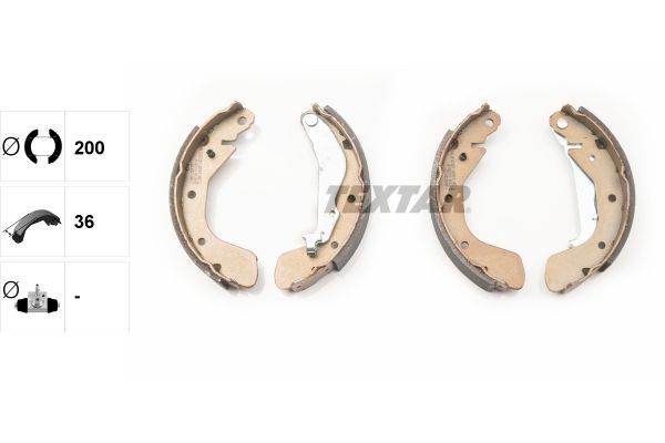 TEXTAR Bremsbackensatz (91062500)