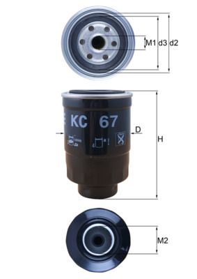 KNECHT Kraftstofffilter (KC 67)