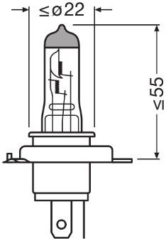 ams-OSRAM Glühlampe, Fernscheinwerfer (64196TSP)