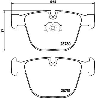 BREMBO Bremsbelagsatz, Scheibenbremse (P 06 026)