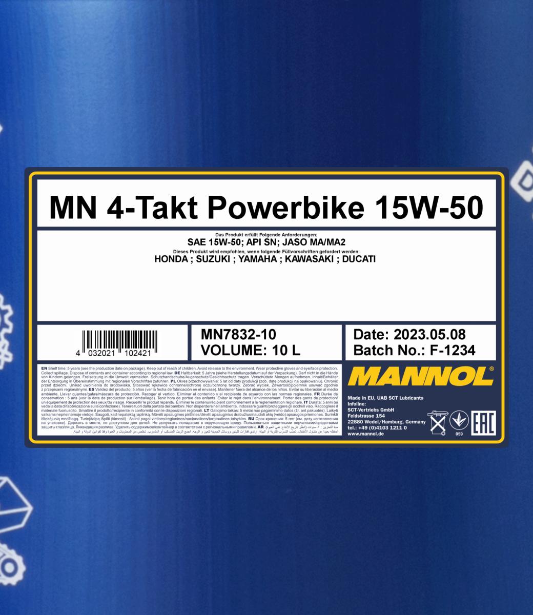 MN7832 4-Takt Powerbike 15W-50