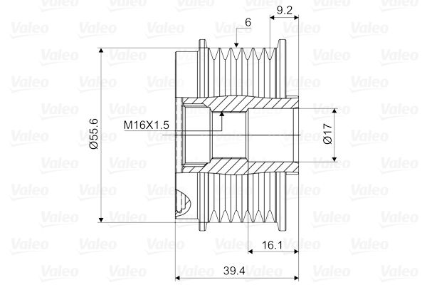 VALEO Generatorfreilauf (588013) 3276425880139 588013