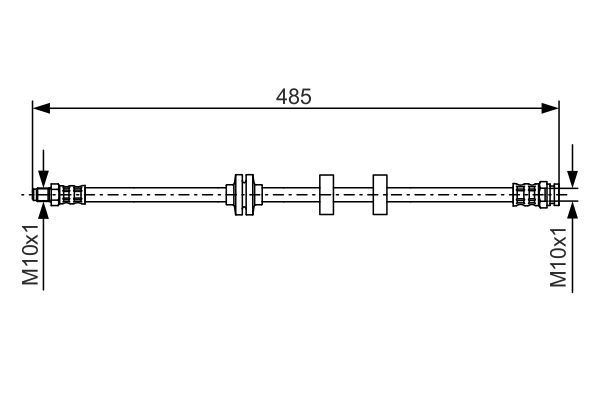 BOSCH Bremsschlauch (1 987 476 860)