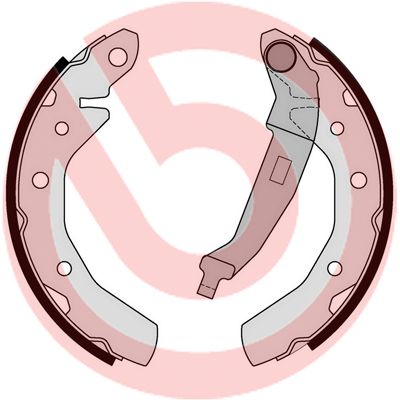 BREMBO Bremsbackensatz (S 10 517)