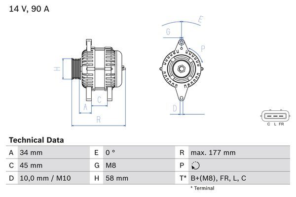 BOSCH Generator (0 986 083 380)