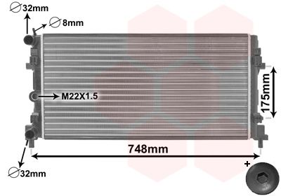 VAN WEZEL Kühler, Motorkühlung (49002037) Thumbnail