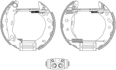 HELLA Bremsbackensatz (8DB 355 004-441) Thumbnail