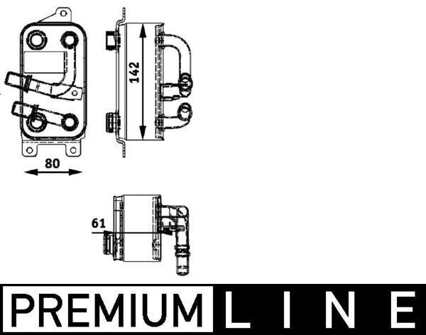 MAHLE Ölkühler, Automatikgetriebe (CLC 43 000P) 4057635067836 CLC 43 000P