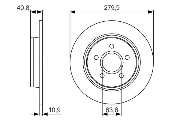 BOSCH Bremsscheibe (0 986 479 S49) BOSCH Bremsscheibe (0 986 479 S49)