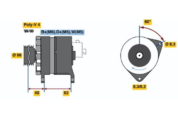 BOSCH Generator (0 986 044 821)