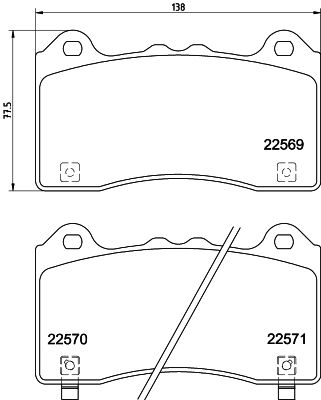 HELLA PAGID Bremsbelagsatz, Scheibenbremse (8DB 355 025-831)