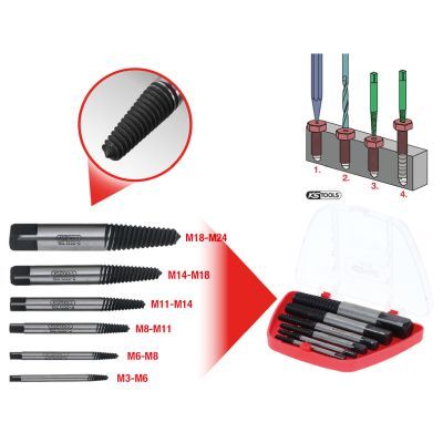 KS TOOLS Schraubenausdreher (150.1330)