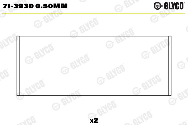 GLYCO Pleuellager (71-3930 0.50MM)