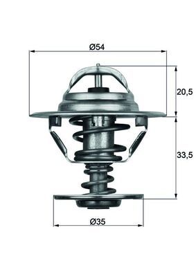 MAHLE Thermostat, Kühlmittel (TX 8 88D)