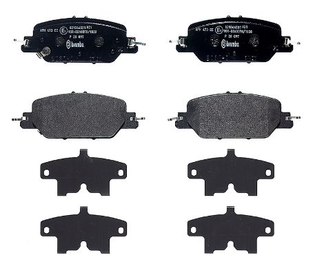 BREMBO Bremsbelagsatz, Scheibenbremse (P 28 097)