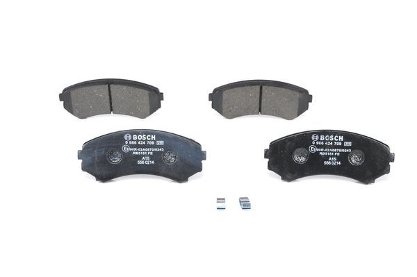 BOSCH Bremsbelagsatz, Scheibenbremse (0 986 424 709)