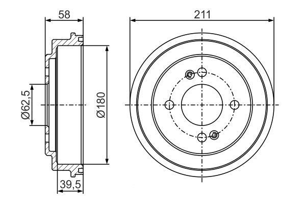 BOSCH Bremstrommel (0 986 477 278)