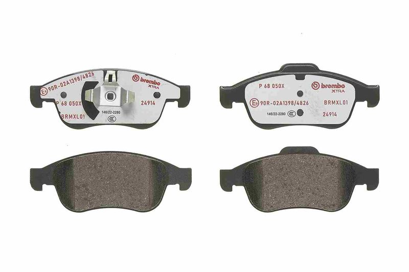 BREMBO Bremsbelagsatz, Scheibenbremse (P 68 050X)