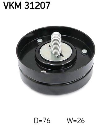 SKF Umlenk-/Führungsrolle, Keilrippenriemen (VKM 31207) 7316572389072 VKM 31207