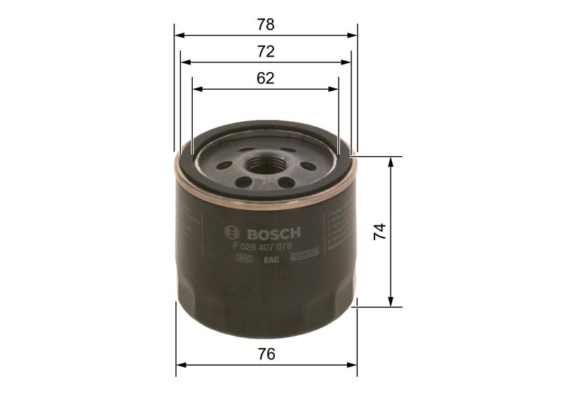 BOSCH Ölfilter (F 026 407 078) BOSCH Ölfilter (F 026 407 078)