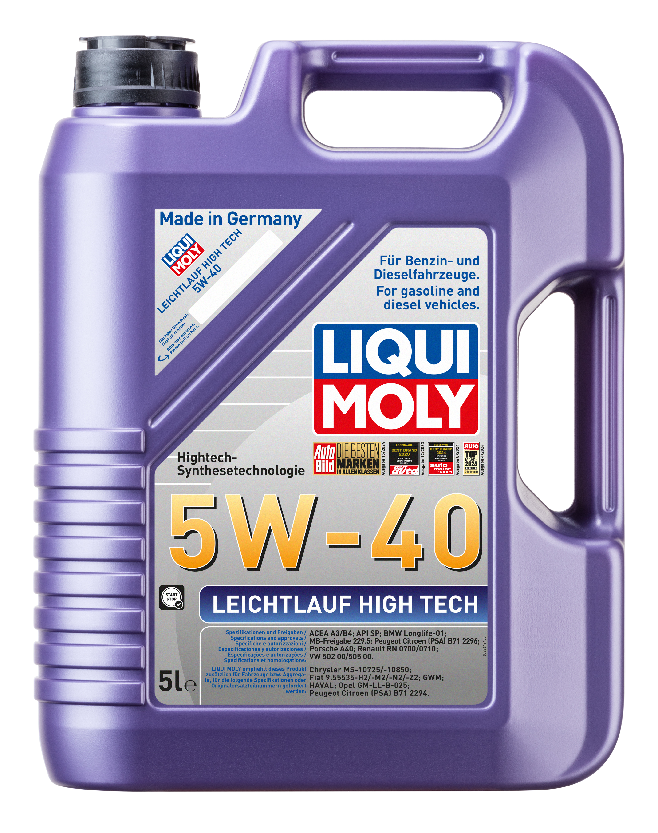 LIQUI MOLY Leichtlauf High Tech 5W-40, 5 l (3864)