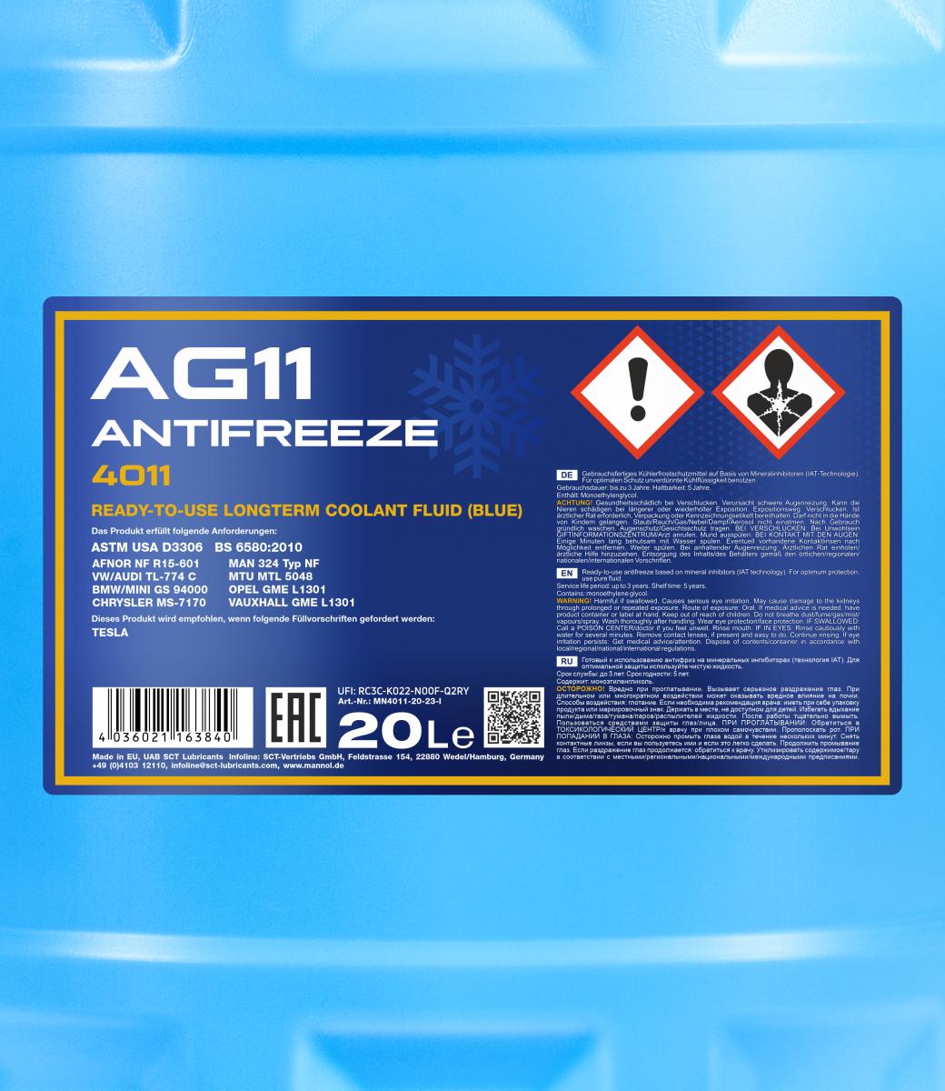 MN Antifreeze AG 11 (-40) Longterm 4036021163840 MN4011-20