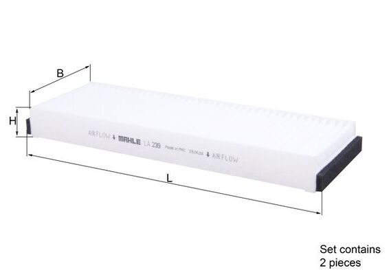 KNECHT Filter, Innenraumluft (LA 239/S)