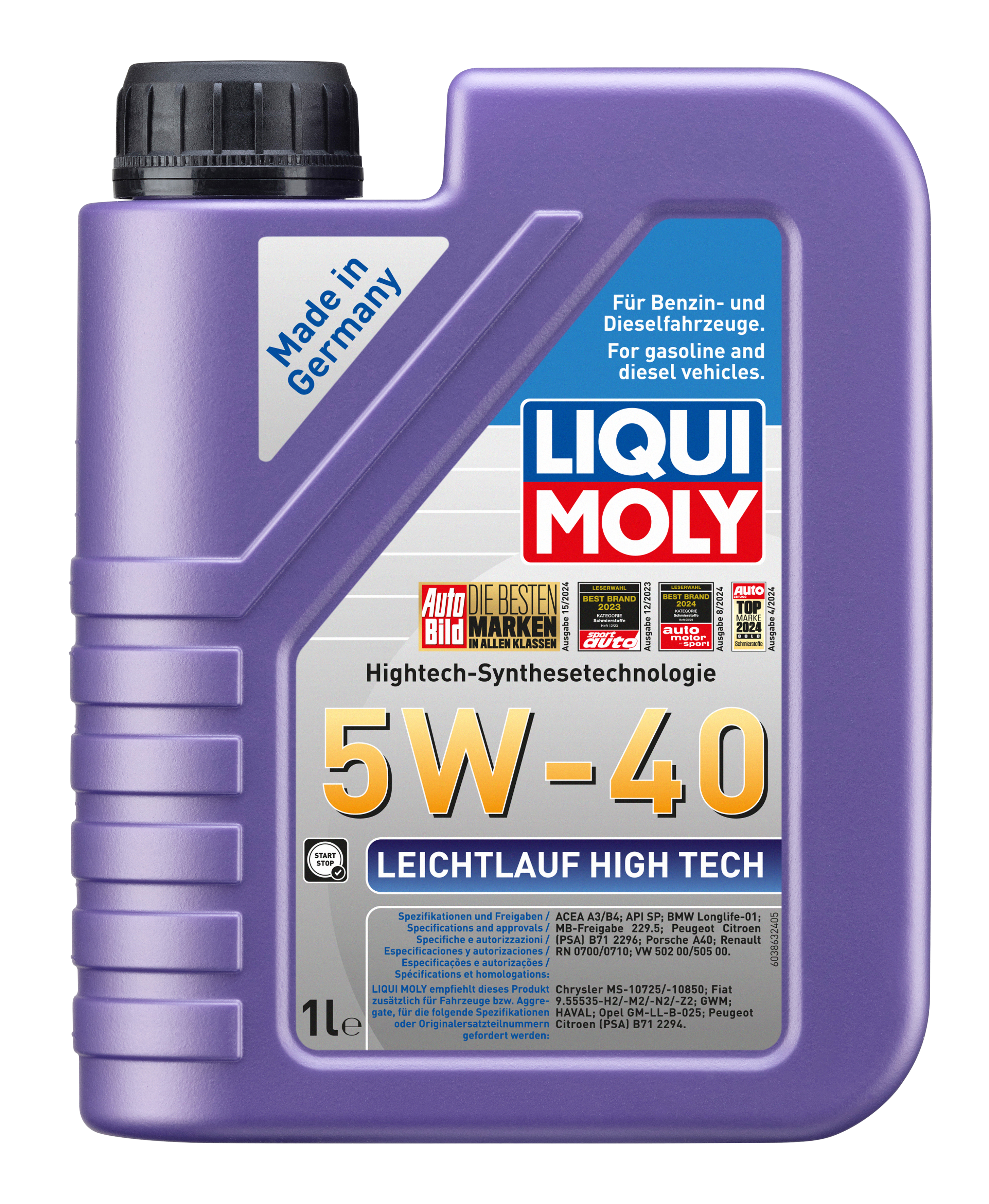 LIQUI MOLY Leichtlauf High Tech 5W-40, 1 l (3863)
