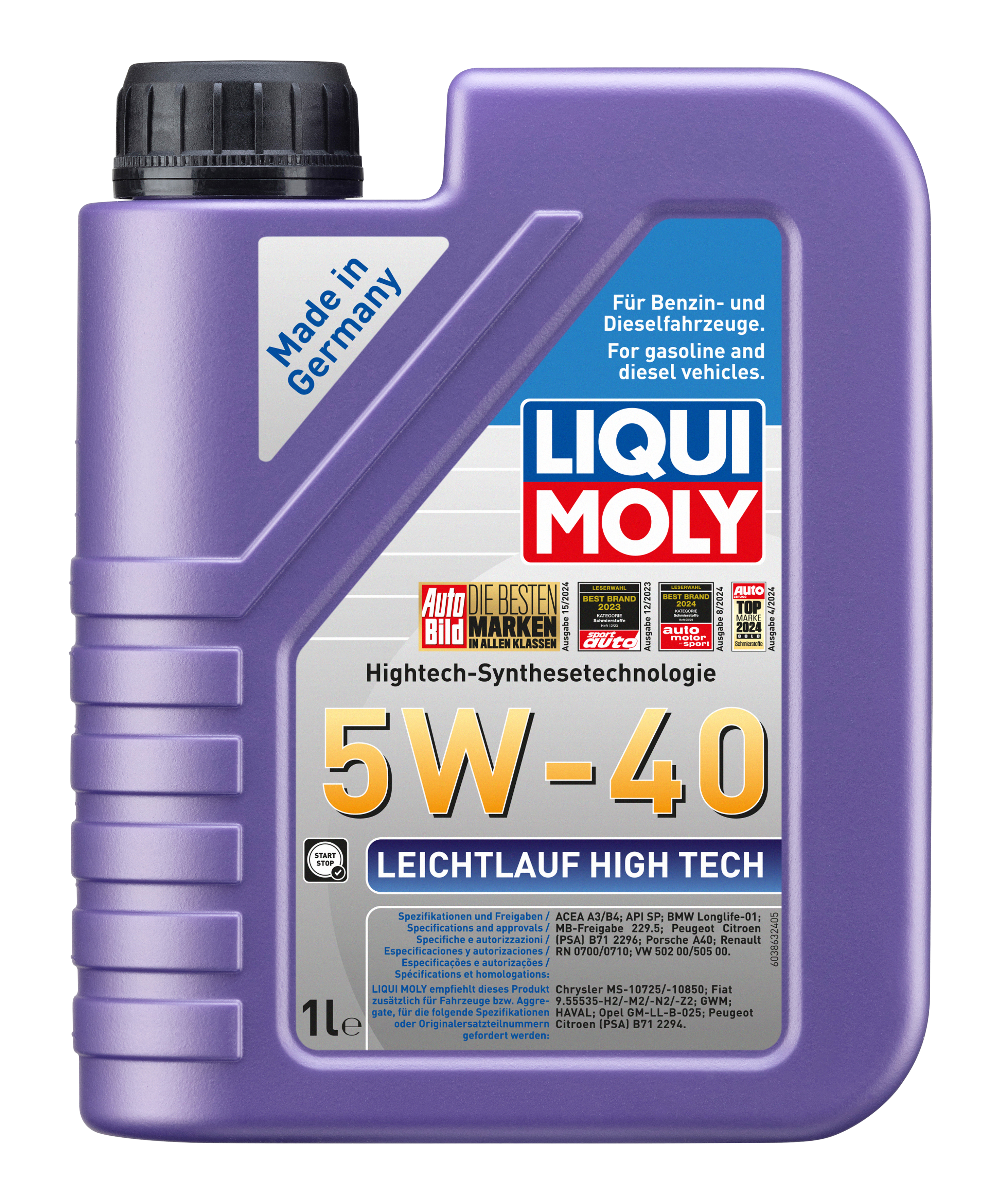 LIQUI MOLY Leichtlauf High Tech 5W-40, 1 l (3863) LIQUI MOLY Leichtlauf High Tech 5W-40, 1 l (3863)