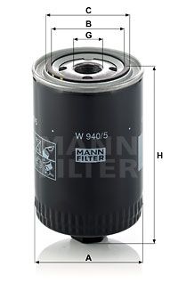 MANN-FILTER Hydraulikfilter, Lenkung (W 940/5) 4011558719203 W 940/5