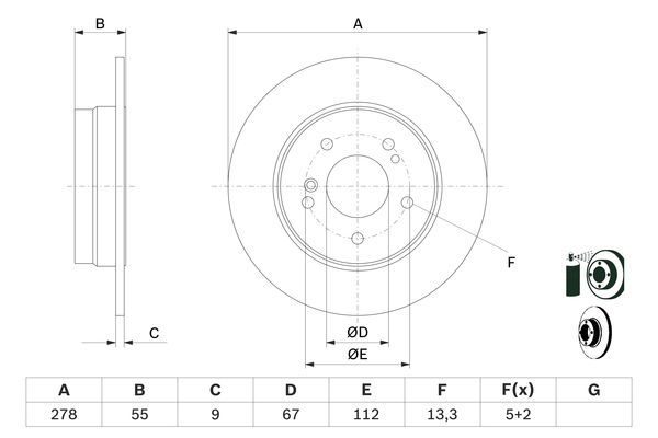 BOSCH Bremsscheibe (0 986 478 325) BOSCH Bremsscheibe (0 986 478 325)