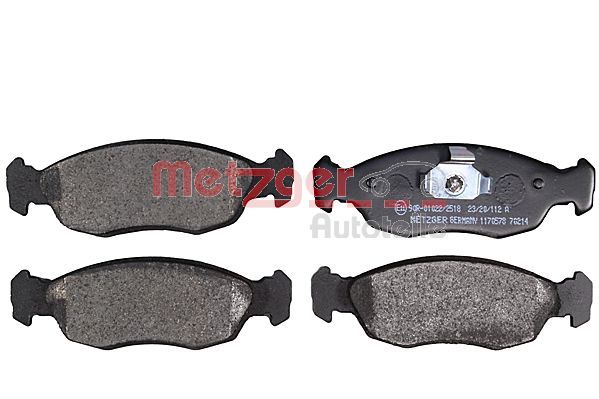 METZGER Bremsbelagsatz, Scheibenbremse (1170578)