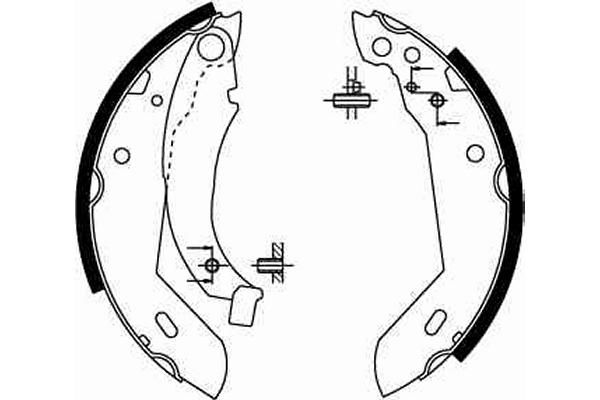 TRW Bremsbackensatz (GS8158)