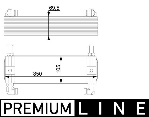 MAHLE Ölkühler, Automatikgetriebe (CLC 15 000P) 4057635067546 CLC 15 000P