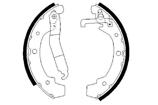 BOSCH Bremsbackensatz (0 986 487 318)