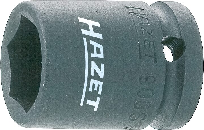 HAZET Schlag- ∙ Maschinenschrauber Steckschlüsseleinsatz ∙ Sechskant 900S-17 ∙ Vierkant12,5 mm (1/2 Zoll) ∙ Außen-Sechskant-Tractionsprofil ∙ 17 mm