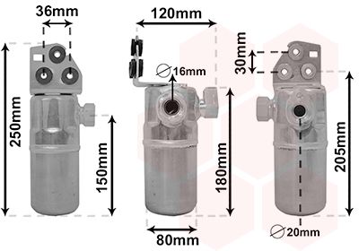VAN WEZEL Trockner, Klimaanlage (0300D300)