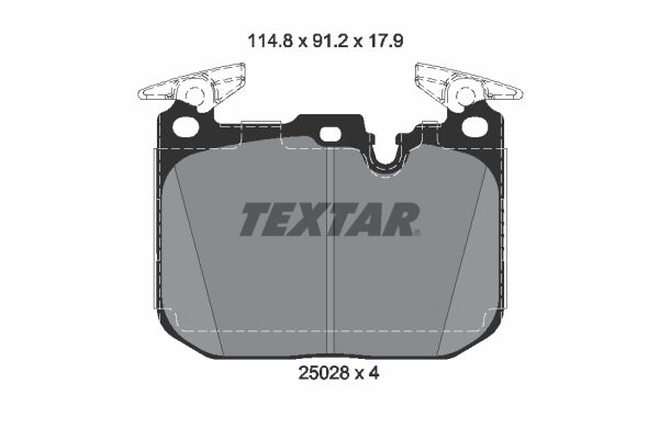 TEXTAR Bremsbelagsatz, Scheibenbremse (2502805)