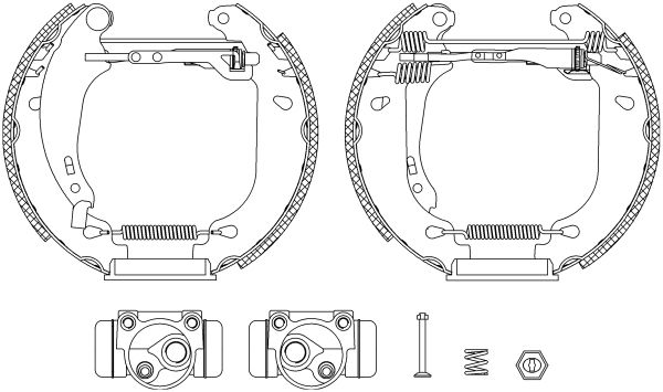 TEXTAR Bremsbackensatz (84053801)