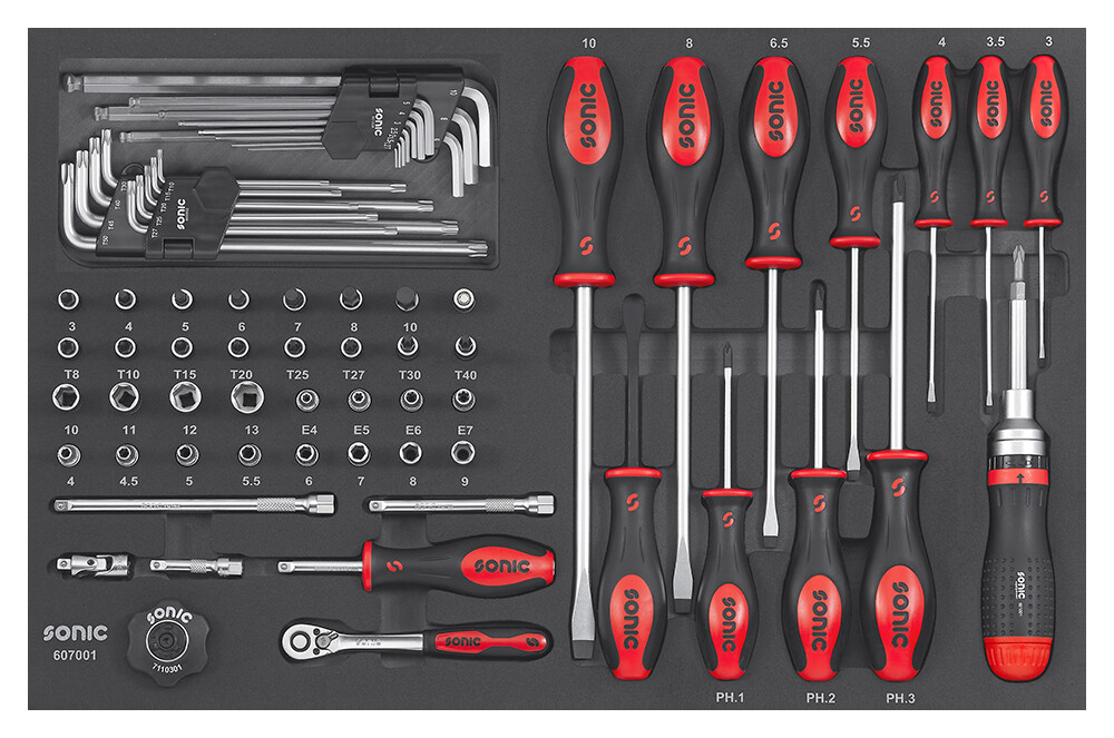 Kombinations-Set 1/4'', 70-tlg SFS