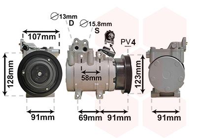 VAN WEZEL Kompressor, Klimaanlage (8200K161)