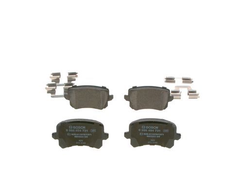 BOSCH Bremsbelagsatz, Scheibenbremse (0 986 494 731)