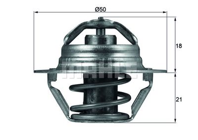 MAHLE Thermostat, Kühlmittel (TX 100 89D) Thumbnail