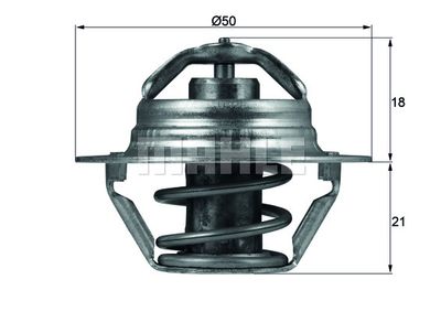 MAHLE Thermostat, Kühlmittel (TX 100 89D)