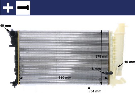 MAHLE Kühler, Motorkühlung (CR 172 000S)