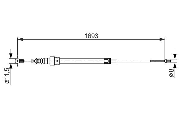 BOSCH Seilzug, Feststellbremse (1 987 477 817)