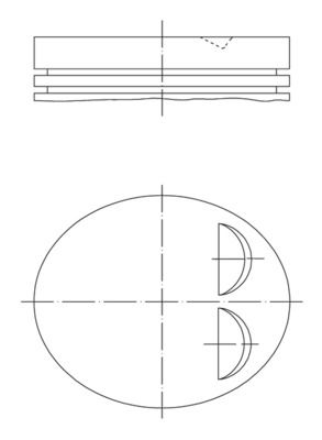 MAHLE Kolben (039 PI 00122 002)