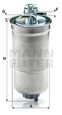 MANN-FILTER Kraftstofffilter (WK 853/3 x) Thumbnail