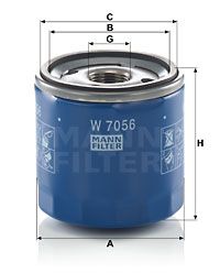 MANN-FILTER Ölfilter (W 7056)