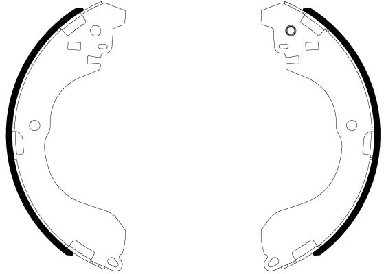 HELLA Bremsbackensatz (8DB 355 038-041)